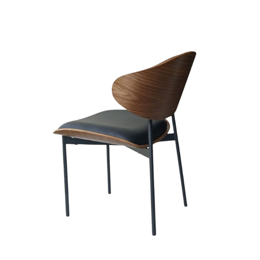 Modern Cafe Chair with Curved Plywood